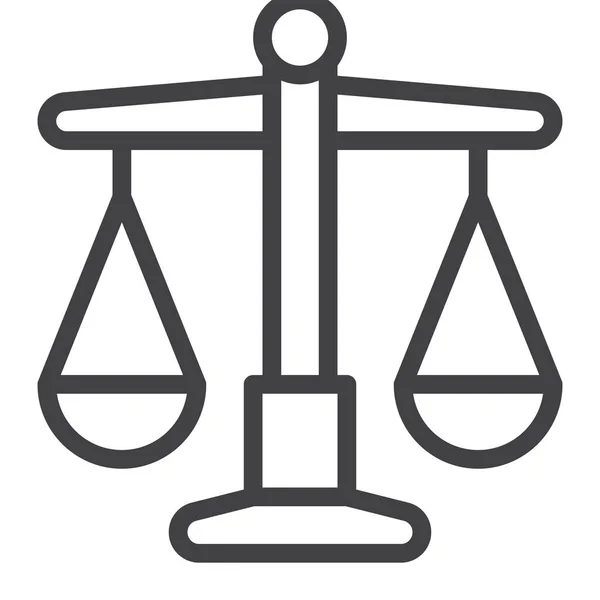 Balance Justice Libra Icon — Stockový vektor