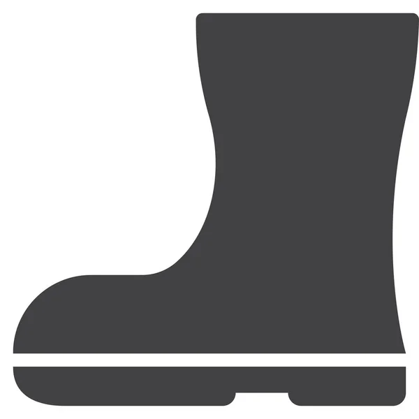 Boot Footwear Safety Icon Solid Style — Stock Vector