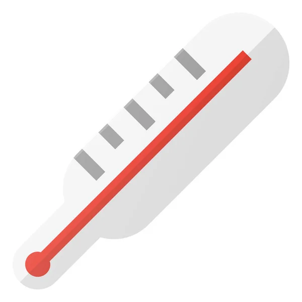 Mérték Hőmérséklet Ikon Lapos Stílusban — Stock Vector