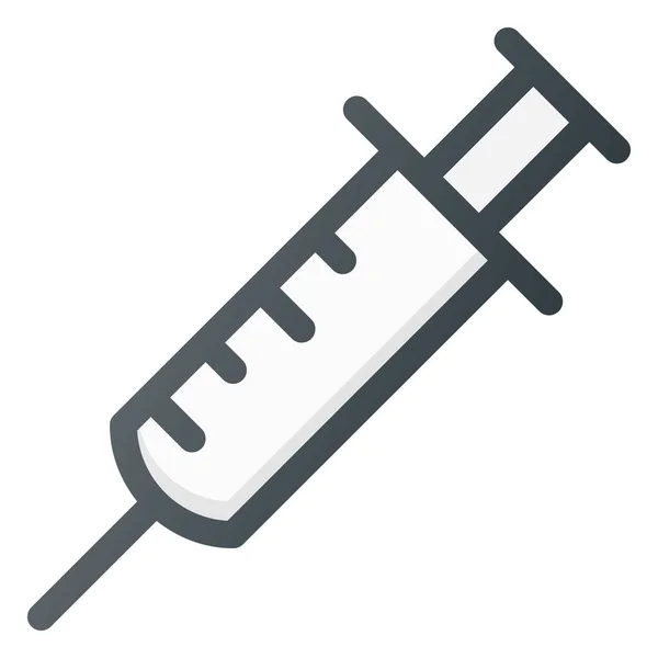 Antidote Injection Medicine Icon Filled Outline Style — Stock Vector