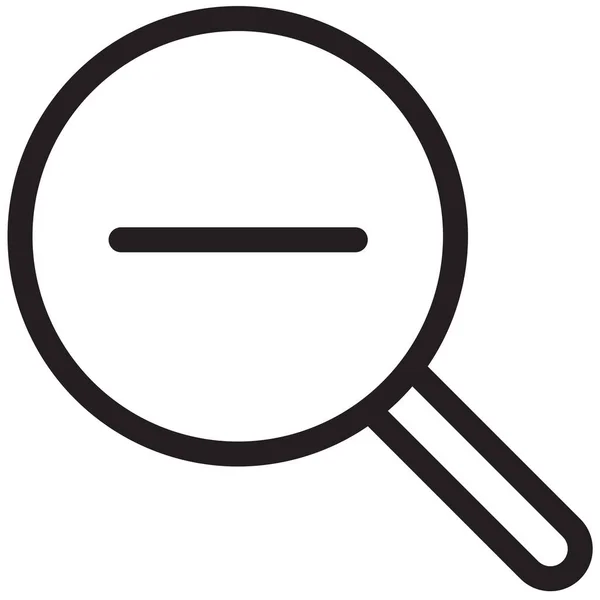 Magnifier Magnify Magnifying Glass Icon Outline Style — Stock Vector