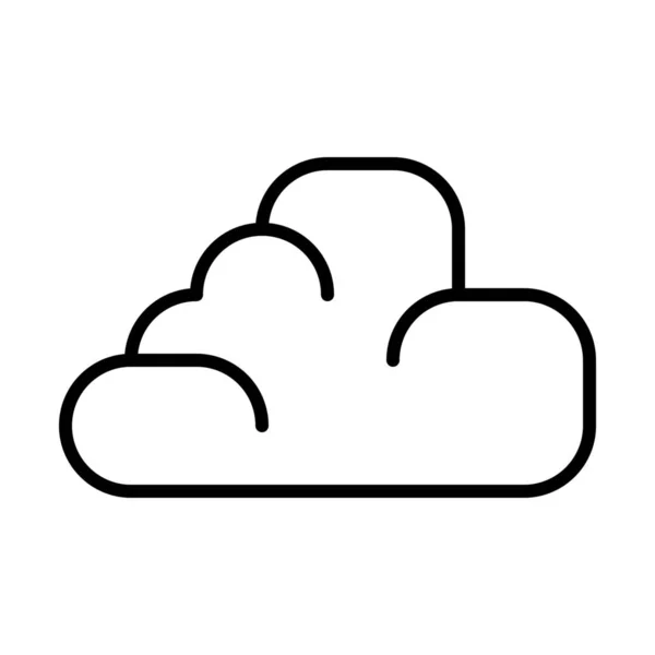 Cloud Computing Anslutning Ikon Konturstil — Stock vektor