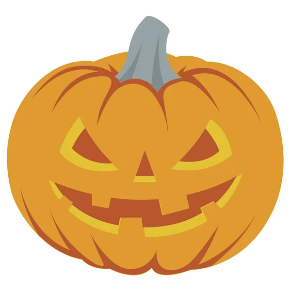 Malvado Icono Horror Halloween Estilo Plano — Vector de stock