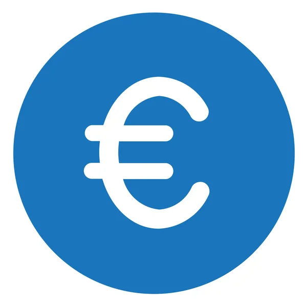 Valuta Eur Euro Ikon Fast Stil — Stock vektor