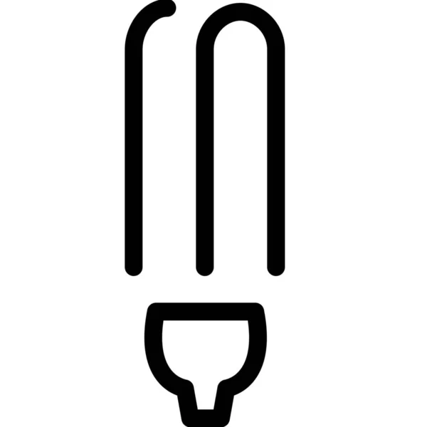 Energiesparsymbol Outline Stil — Stockvektor