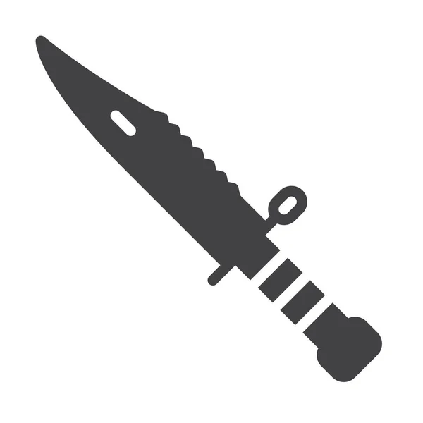 Bajonett Kniv Militär Ikon Militär Krig Kategori — Stock vektor