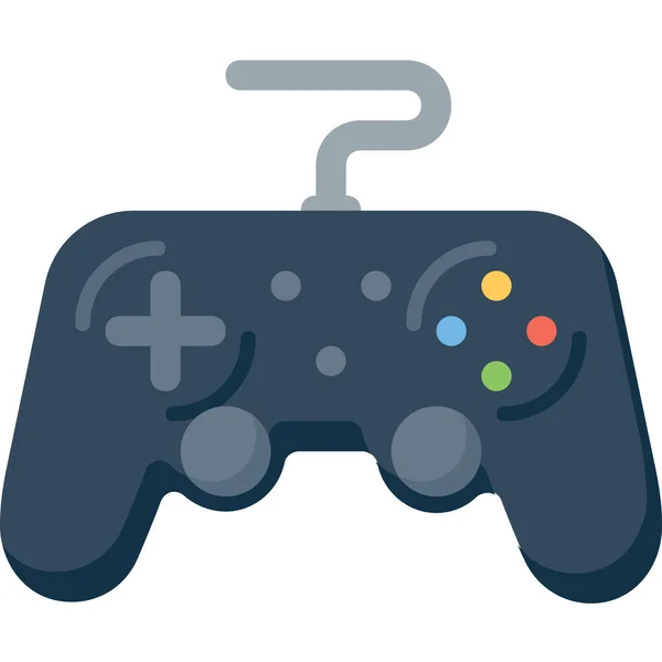 Controller Game Gamepad Icon Flat Style — Stock Vector