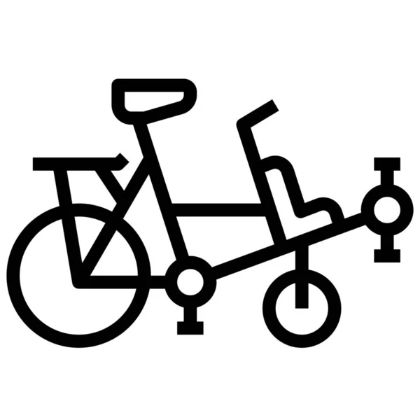 Bicicleta Bicicleta Bicicleta Icono — Archivo Imágenes Vectoriales