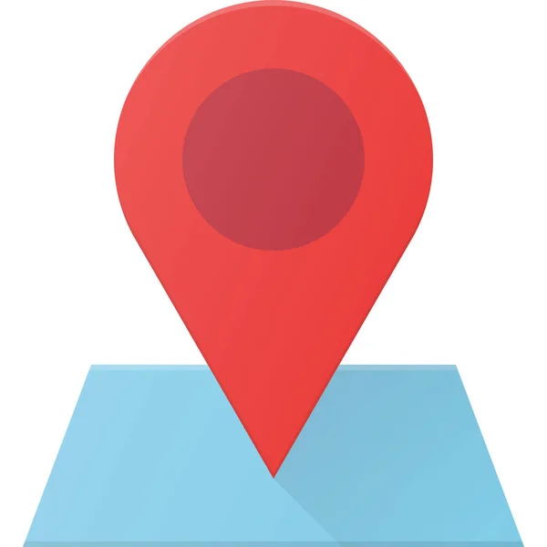 Géolocalisation Icône Carte Localisation Dans Style Plat — Image vectorielle