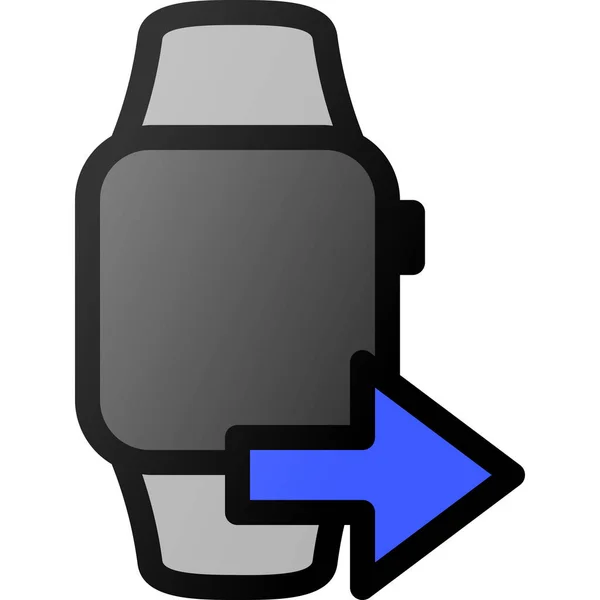 Smartwatch Send Smart Icon — Stock Vector