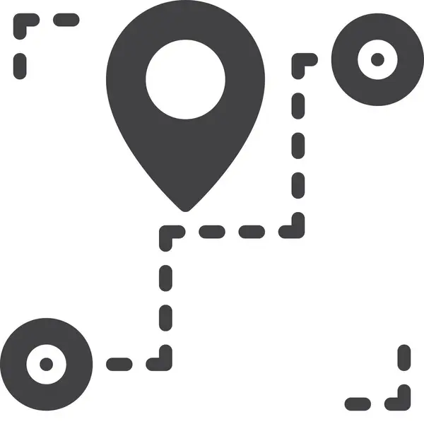 Location Order Shipment Icon — Stok Vektör