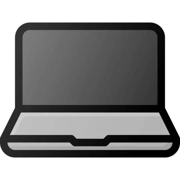 Laptop Computer Ist Das Symbol — Stockvektor