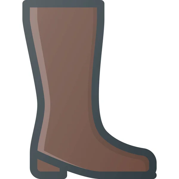 Иконка Ботинка Ботинка Заполненный Набросок Стиля — стоковый вектор
