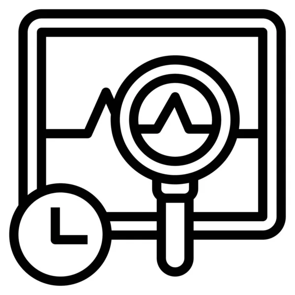 Analytics Business Data Icon Outline Style — Stock Vector