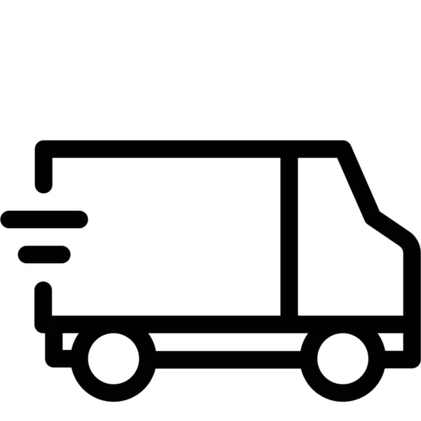 Delivery Express Fast Icon Outline Style — Stock Vector