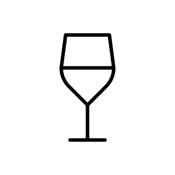 Ikona Nápoje Alkohol Stylu Osnovy — Stockový vektor