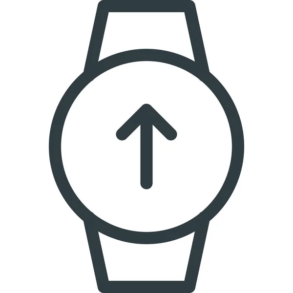 Concepto Smart Smartwatch Icono Estilo Esquema — Vector de stock