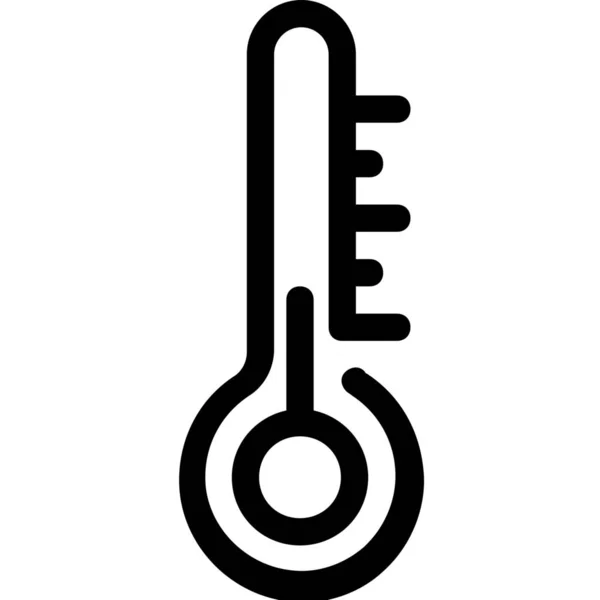 Icona Calda Previsione Fredda Nello Stile Outline — Vettoriale Stock