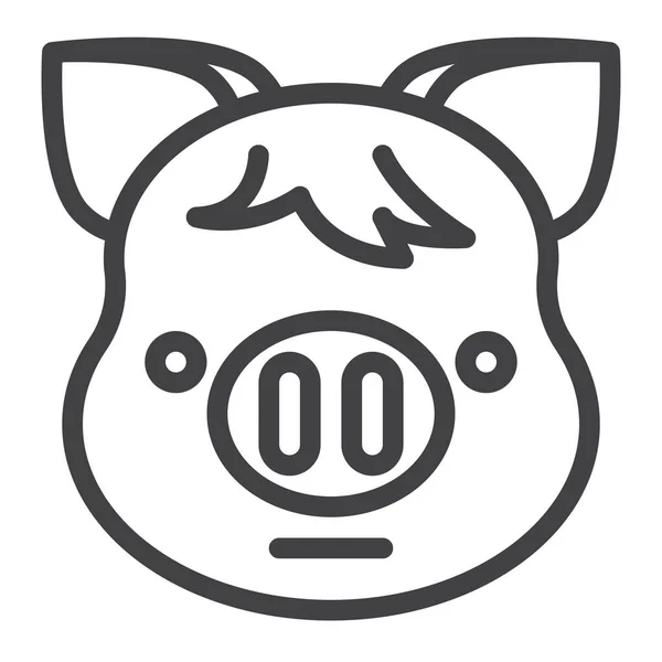 Emoji Pig Piggy Icon Emoji Category — Stock Vector