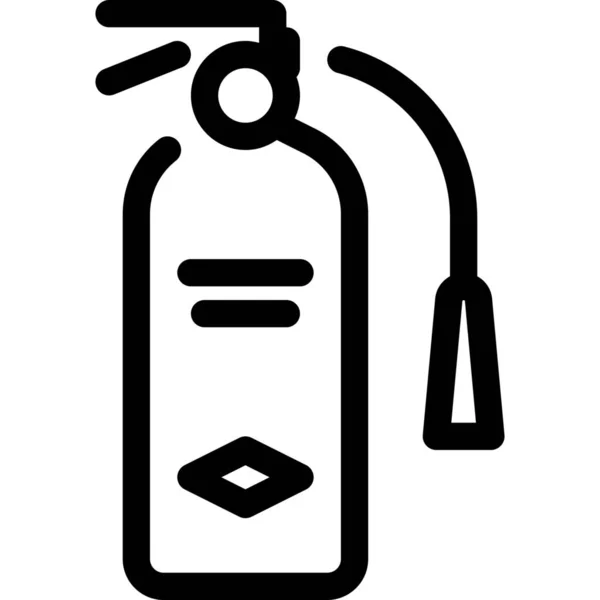 Σβήστε Εικονίδιο Φωτιάς Πυροσβεστήρα Στυλ Περίγραμμα — Διανυσματικό Αρχείο