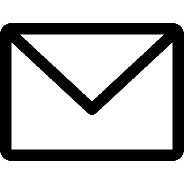 Email Enveloppe Mail Icône Dans Style Contour — Image vectorielle