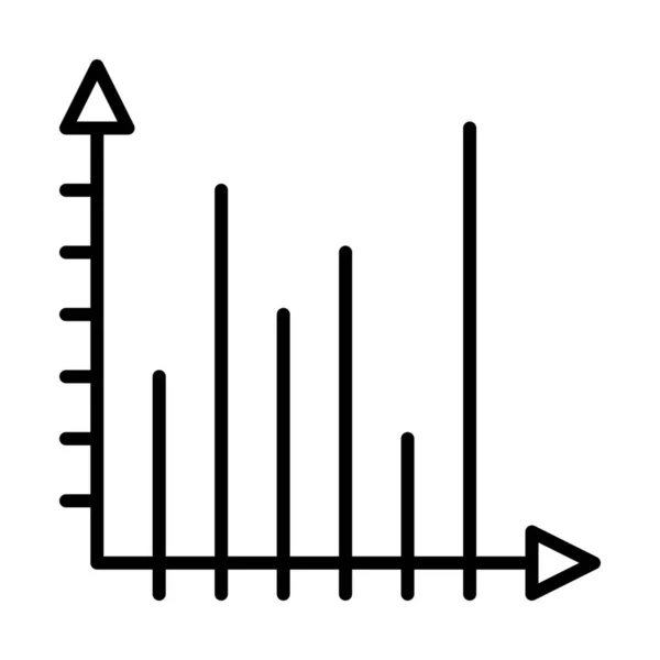 Analityka Biznes Wykres Ikona Zarysie Stylu — Wektor stockowy