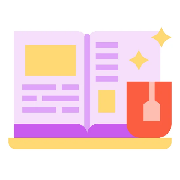 Ikone Der Buchbildung — Stockvektor