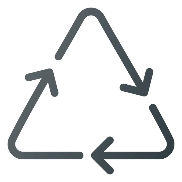 Écologie Écologie Recycler Icône Dans Style Contour Rempli — Image vectorielle
