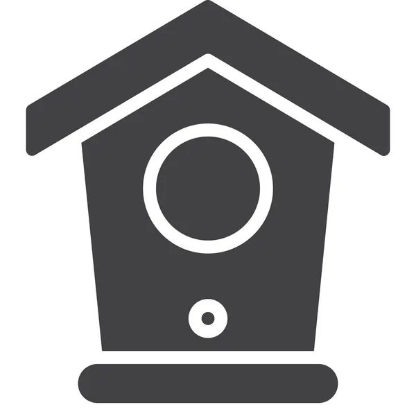 Birdhouse Box Home Icon — Stock Vector