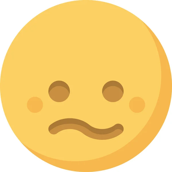 Ícone Emoção Emoticon Bêbado Estilo Plano — Vetor de Stock