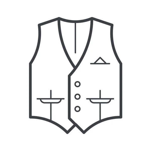 Ikona Oblečení Pro Firmy Stylu Osnovy — Stockový vektor