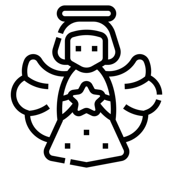 天使の宗教のアイコン — ストックベクタ