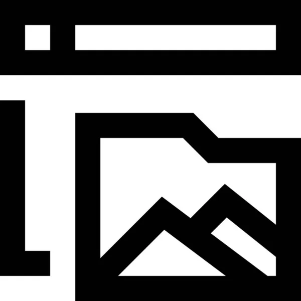 Иконка Интерфейса Браузера — стоковый вектор