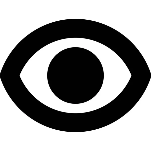 Eye Show Προβολή Εικονίδιο Στυλ Περίγραμμα — Διανυσματικό Αρχείο