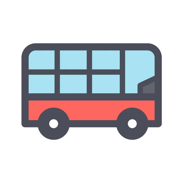 Auto Fiets Bus Pictogram — Stockvector
