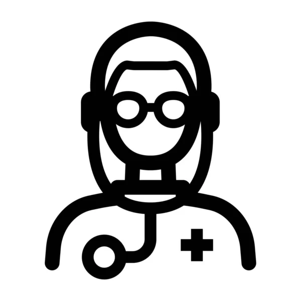 Doctor Avatar Medical Healthcare Icon — Stock Vector