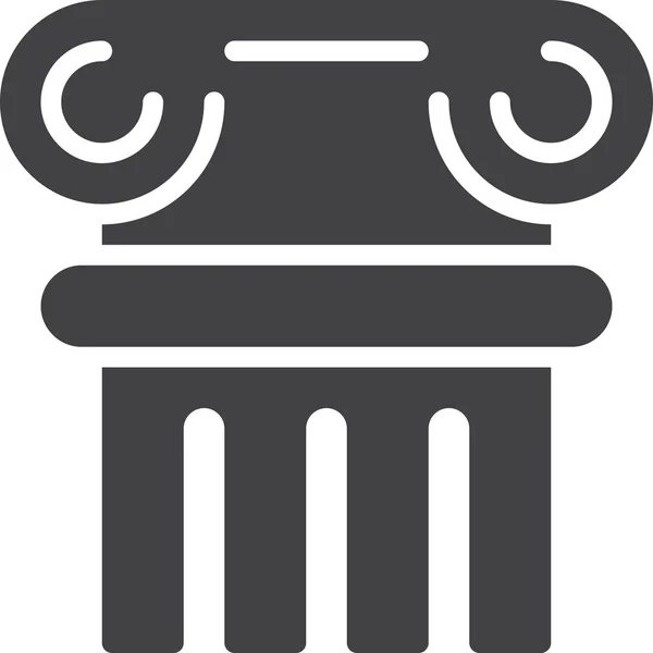 Ancient Column History Icon — Stock Vector