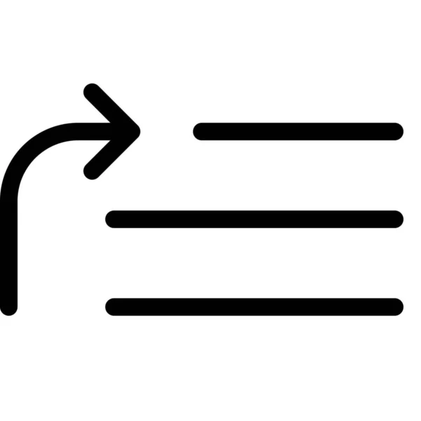 Иконка Первого Порядка Стиле Абрис — стоковый вектор