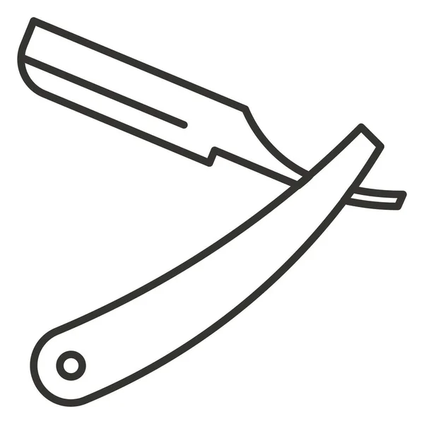 Friseur Beauty Blade Ikone Outline Stil — Stockvektor