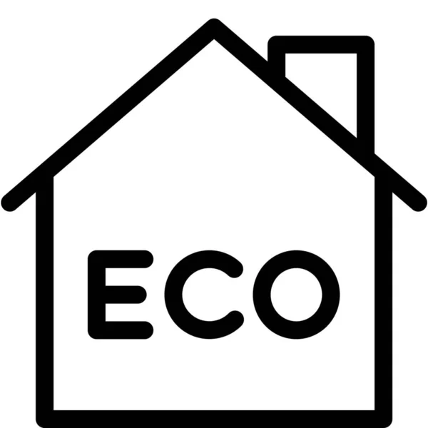 Ícone Energia Eco Eficiente Estilo Esboço —  Vetores de Stock