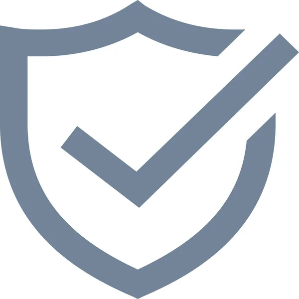 Icono Protección Seguros Antivirus Estilo Esquema — Vector de stock