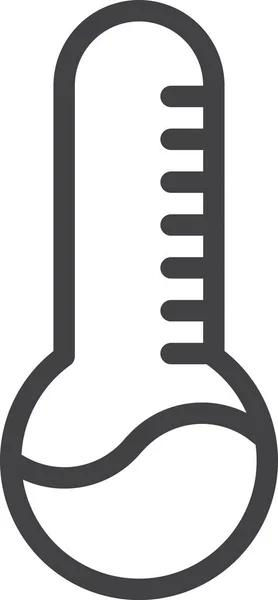 Ikona Termometru Temperatury Stylu Zarysu — Wektor stockowy