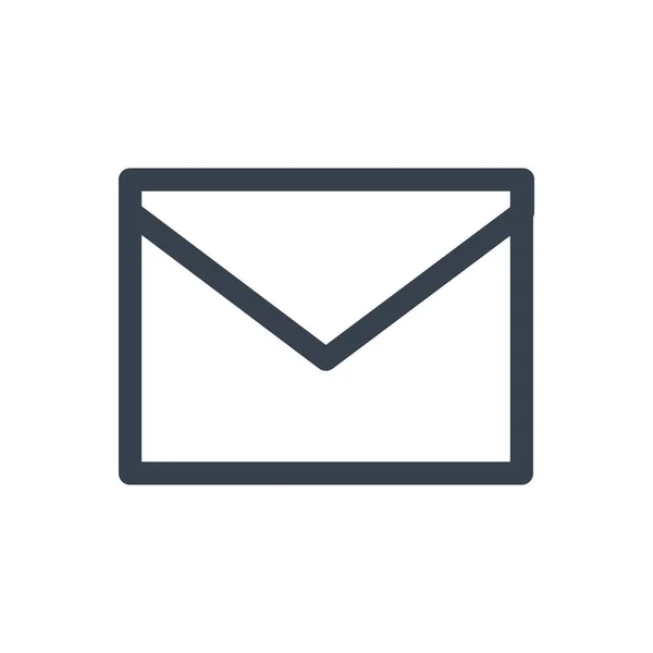 Ícone Carta Envelope Mail Estilo Esboço —  Vetores de Stock