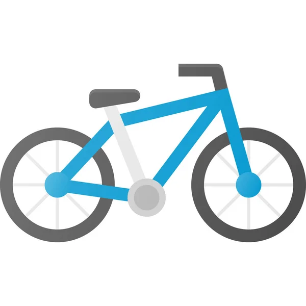 Ícone Transporte Bicicleta Estilo Plano — Vetor de Stock