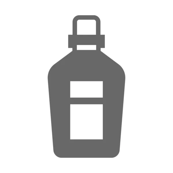 Bebida Botella Bebida Icono Estilo Sólido — Vector de stock