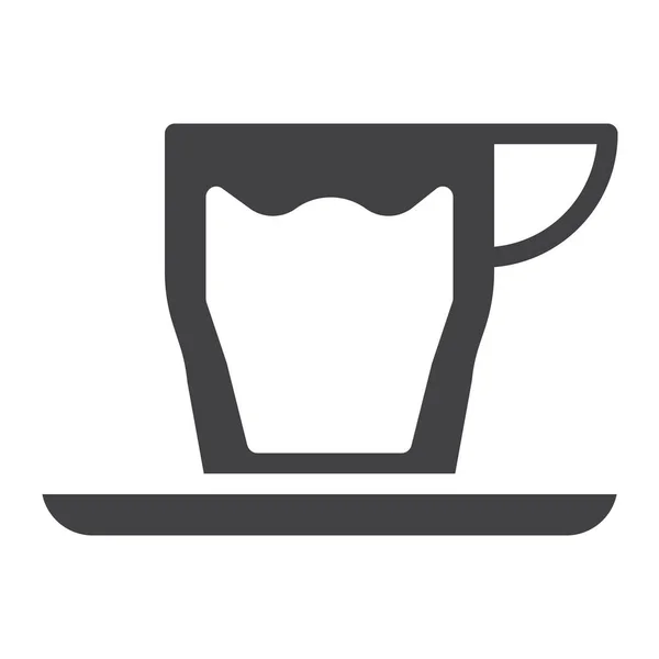 Espresso Cup Saucer Icon — Vetor de Stock