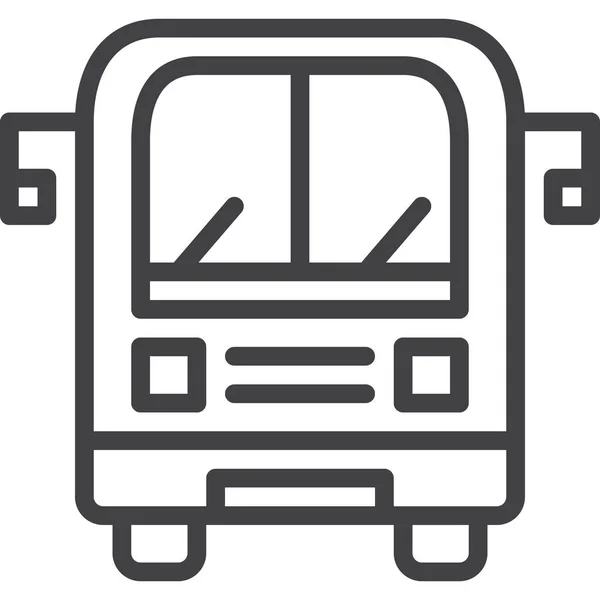 Bus School Tour Icon — Stock Vector