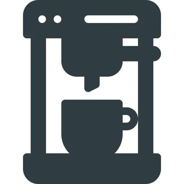 Coffee Drink Drinks Icon Solid Style — Stock Vector