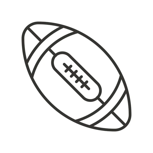 Американський Футбольний Значок Стилі Контур — стоковий вектор