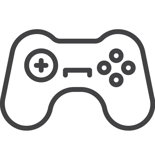 Controlador Ícone Gamepad Jogo Estilo Esboço —  Vetores de Stock